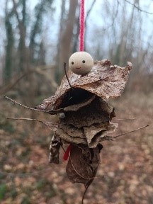Halloween-Deko, Blättergespenst, Bastelidee für den Herbst