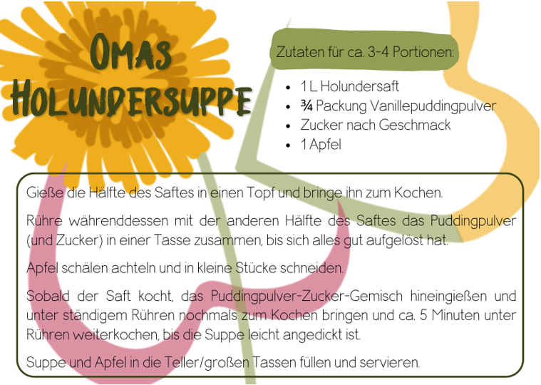 Einfaches Rezept für Omas Holundersuppe