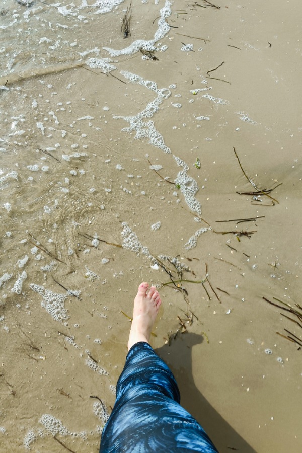 Strand, laufen, barfuß, Outdoorsport, Waterkant
