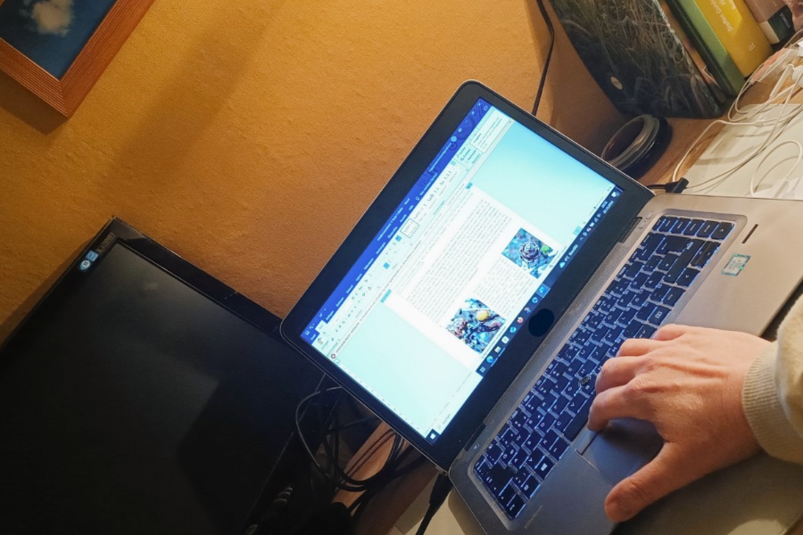 Work in progress, home office, kreatives Schreiben