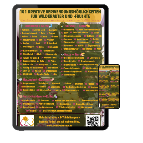 101 Verwendungsmöglichkeiten für Wildpflanzen und -früchte