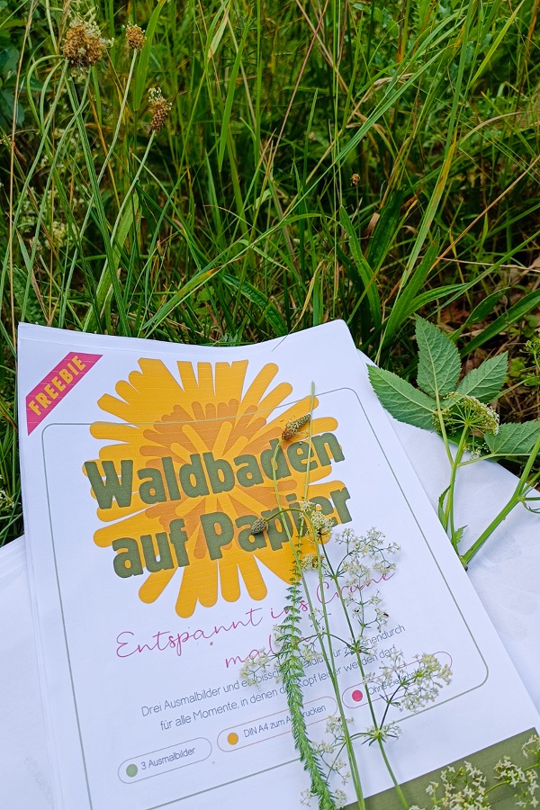 Waldbaden auf Papier