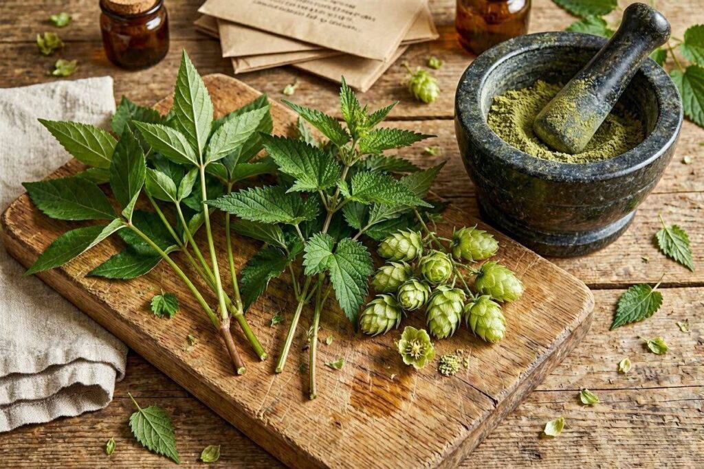 3 Lieblingskräuter: Giersch, Brennnessel und Hopfen